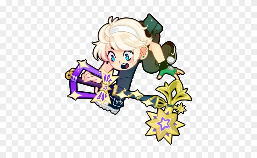 My Khux Avatar With The Beautiful Starlight Keyblade - Cartoon #1301650