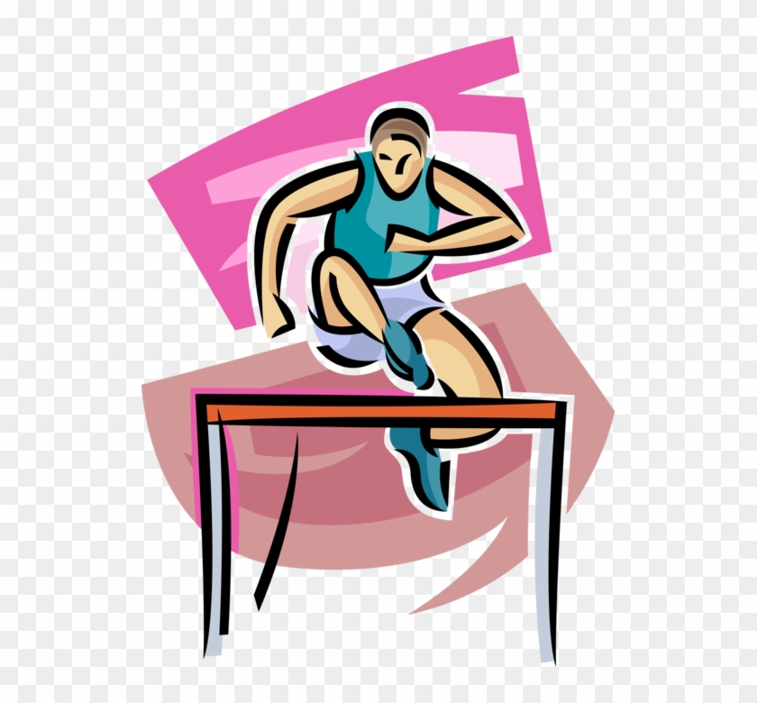 Vector Illustration Of Track And Field Athletic Sport - Vector Illustration Of Track And Field Athletic Sport #1301660