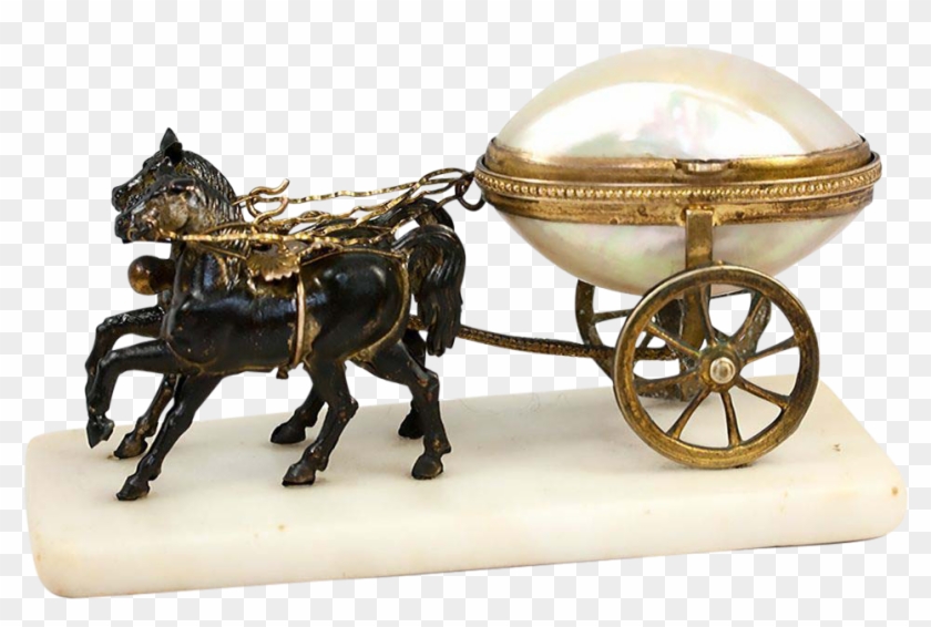 Antique French Palais Royal Horse-drawn Carriage, Mother - Cart #1301686