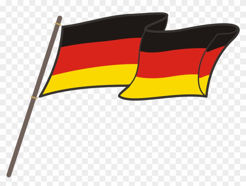 Germany, Germany, Flag, Graphics, National Colors - Powiewająca Flaga Niemiec #1301838