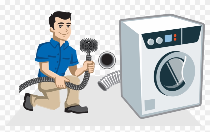Man Cleaning Vent - Dryer Vent Cleaning Service #1301973