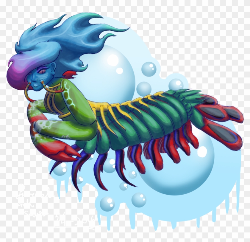 Mantis Shrimp Anthro For Fiveraspie By Princeasle - Painting #1302147