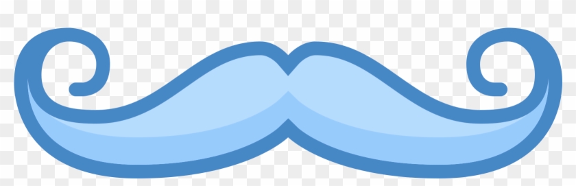 Handlebar Moustache Computer Icons Clip Art - Blue Mustache Png #1302165