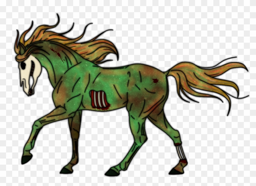 Zombie Horse Drawing - Mane #1302280