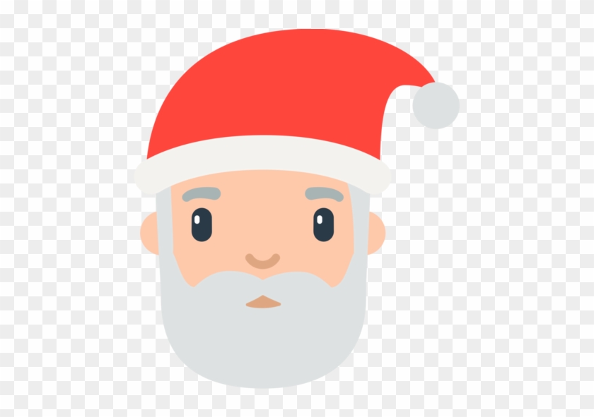 Santa Clipart Emoji - Father Christmas Emoji #1302344