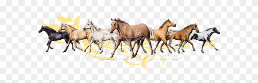 Herd Of Horses With Tribal Design - Foal #1302361