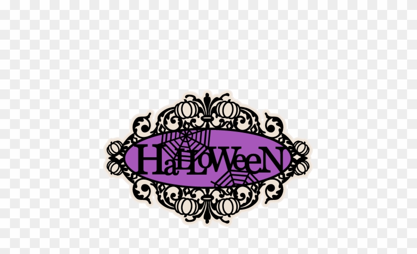 Halloween Title Svg Scrapbook Cut File Cute Clipart - Clip Art #1302416