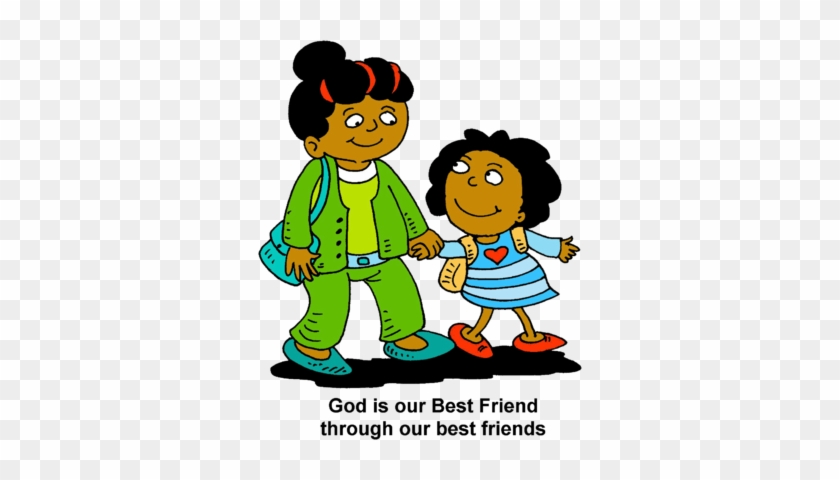 Best Friend - Mother And Girl Walking Clip Art #1302425