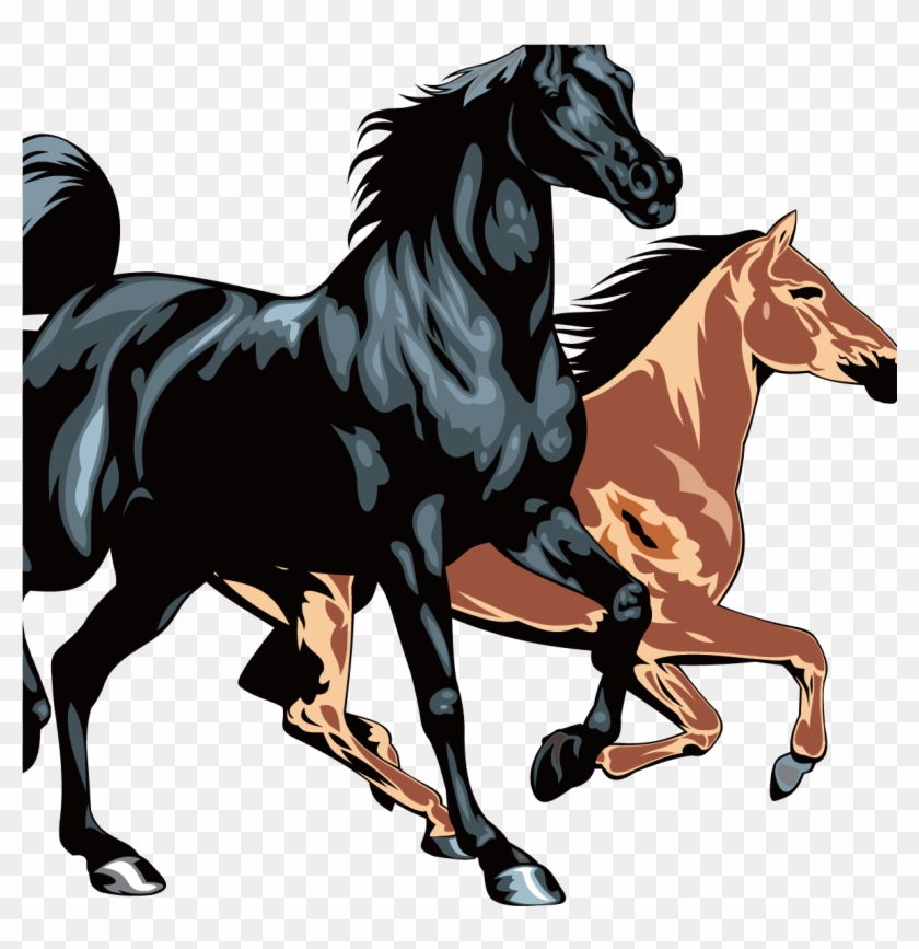 Horse Equestrianism Clip Art - Art Print: Hogan's Thoroughbred, 13x13in. #1302454