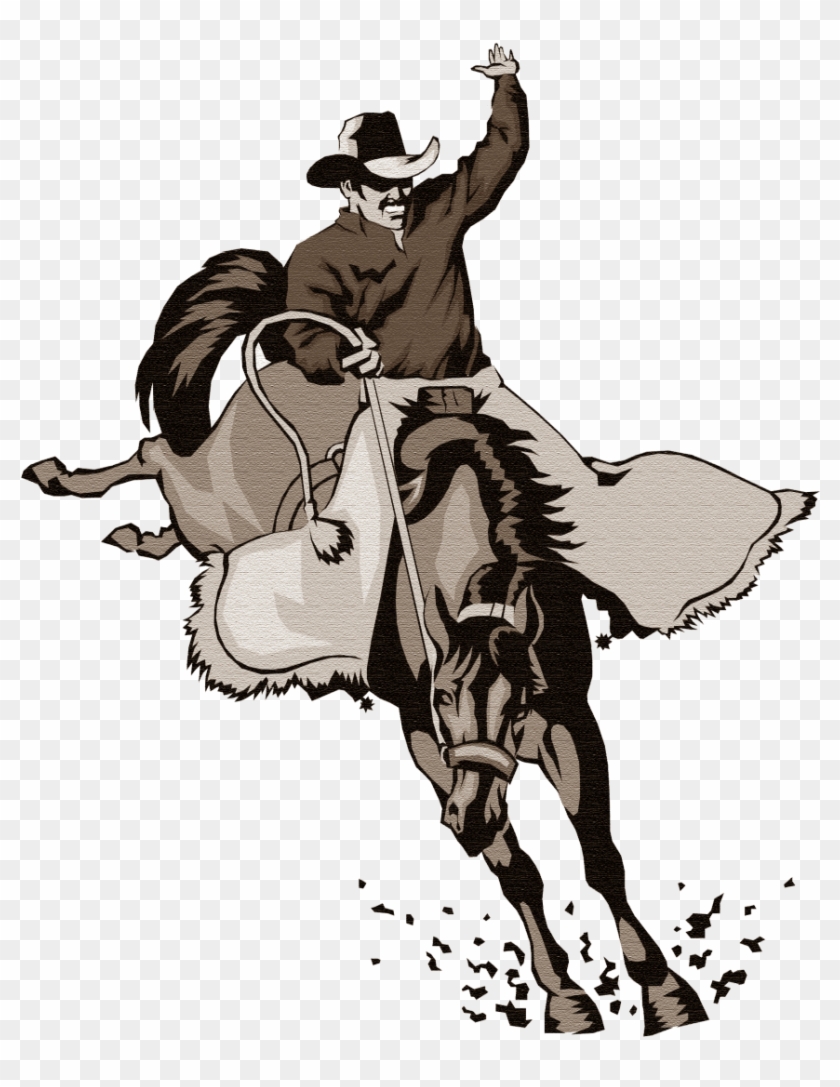 Bucking Bronco Equestrian Rodeo Clip Art - West-mec - Wickenburg High School #1302457