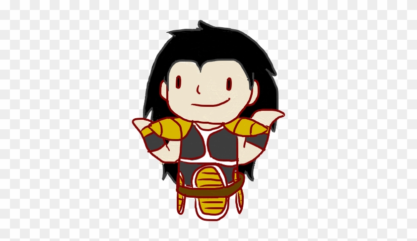 Chibi Raditz Shrug By Razapple - Cartoon #1302476