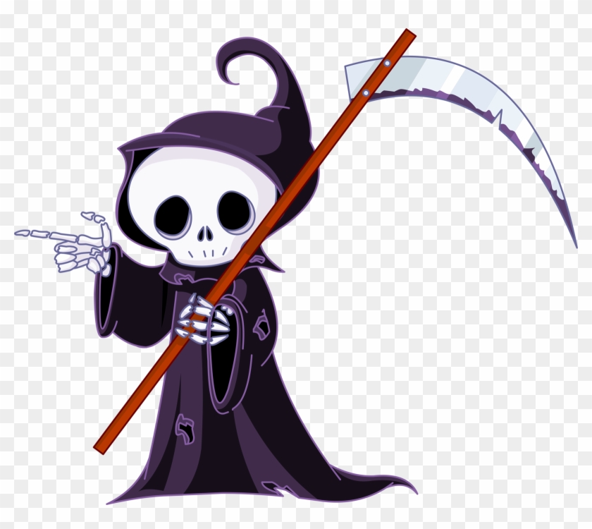 Halloween Cliparthalloween - Grim Reaper Cartoon #1302738