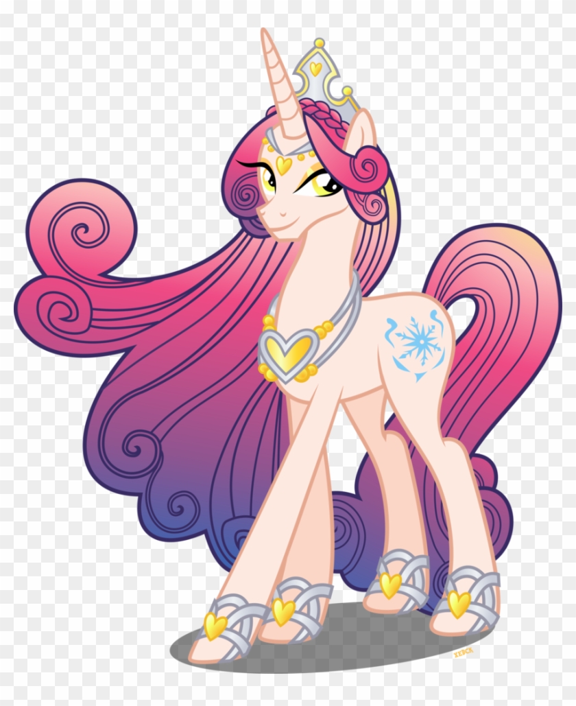 Xebck, Crystal Pony, Female, Fiendship Is Magic, Gradient - Mlp Queen Amore #1302756