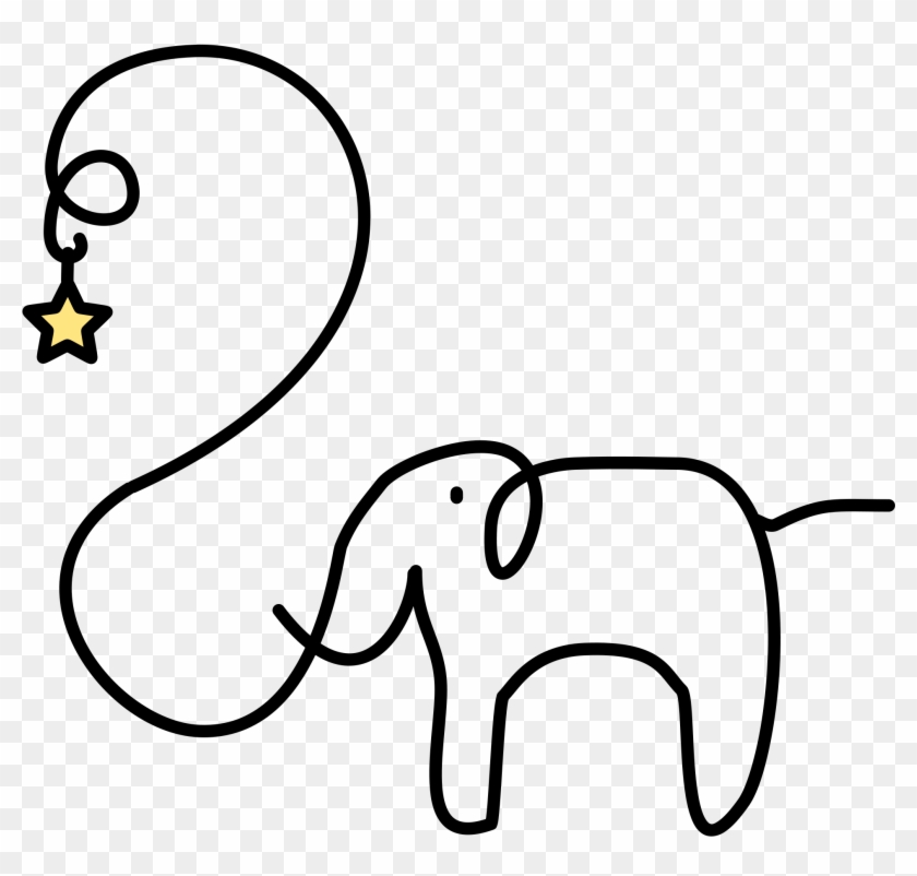Cartoon Elephants 29, Buy Clip Art - Coloring Book #1302910