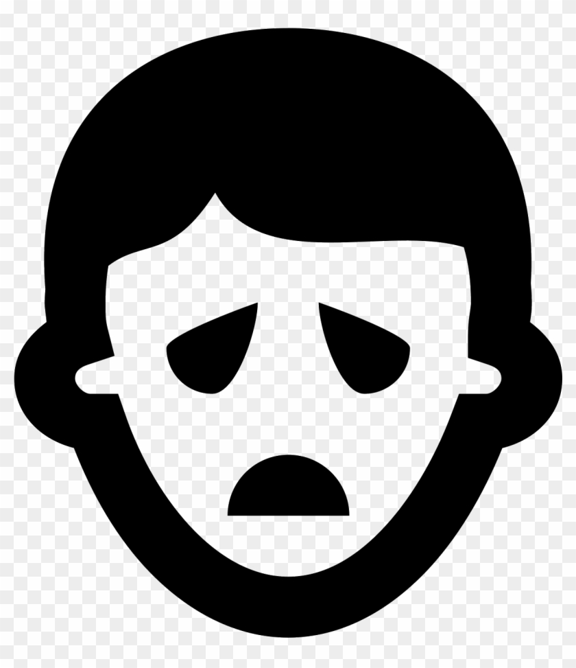 Sad Face Icon - Sad Male Icon #1302927