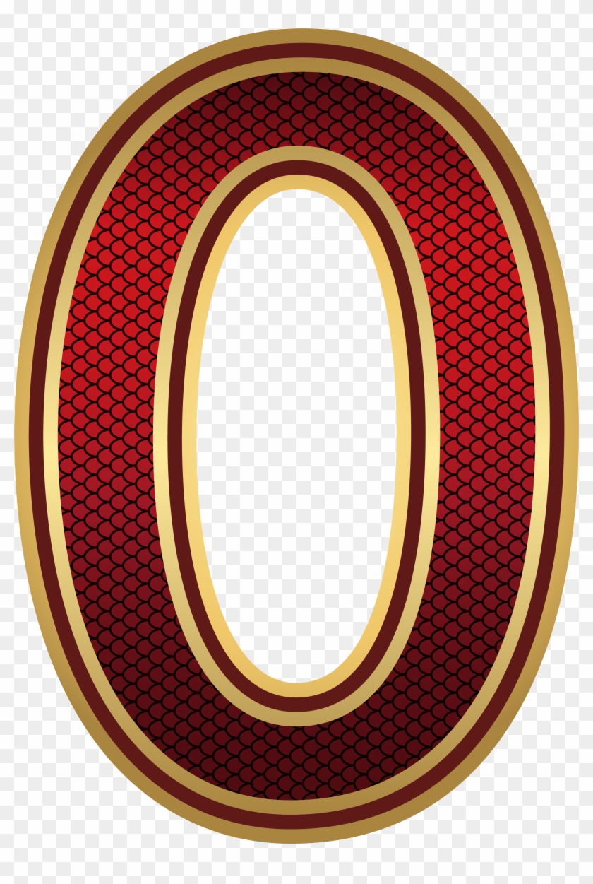 Red And Gold Number Zero Png Image - Red And Gold Number Zero Png Image #1302948