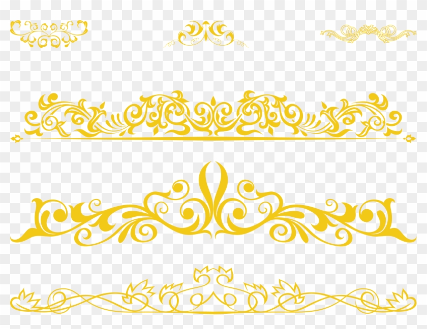 Scalable Vector Graphics - Yellow Lace Vector Png #1302945