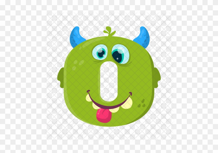 Number Zero Monster Icon - 0 #1302978