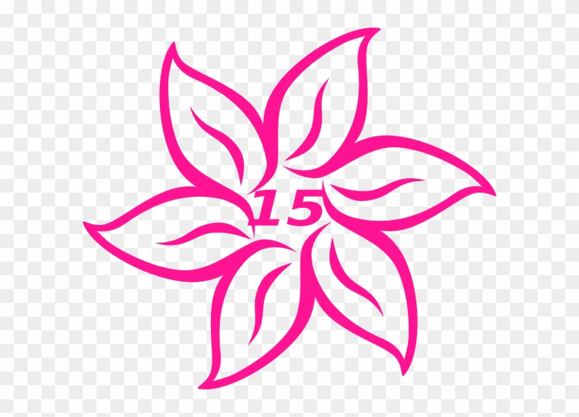 How To Set Use Flower Fifteen Pink Svg Vector - Flower Clipart #1303003