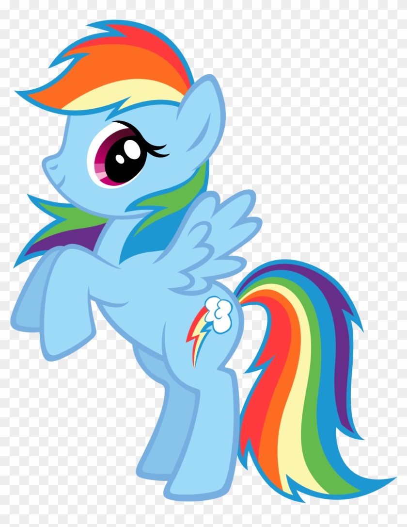 Rainbow Dash Bb Fim Colors Vexel By Durpy - Little Pony Friendship Is Magic #1303039