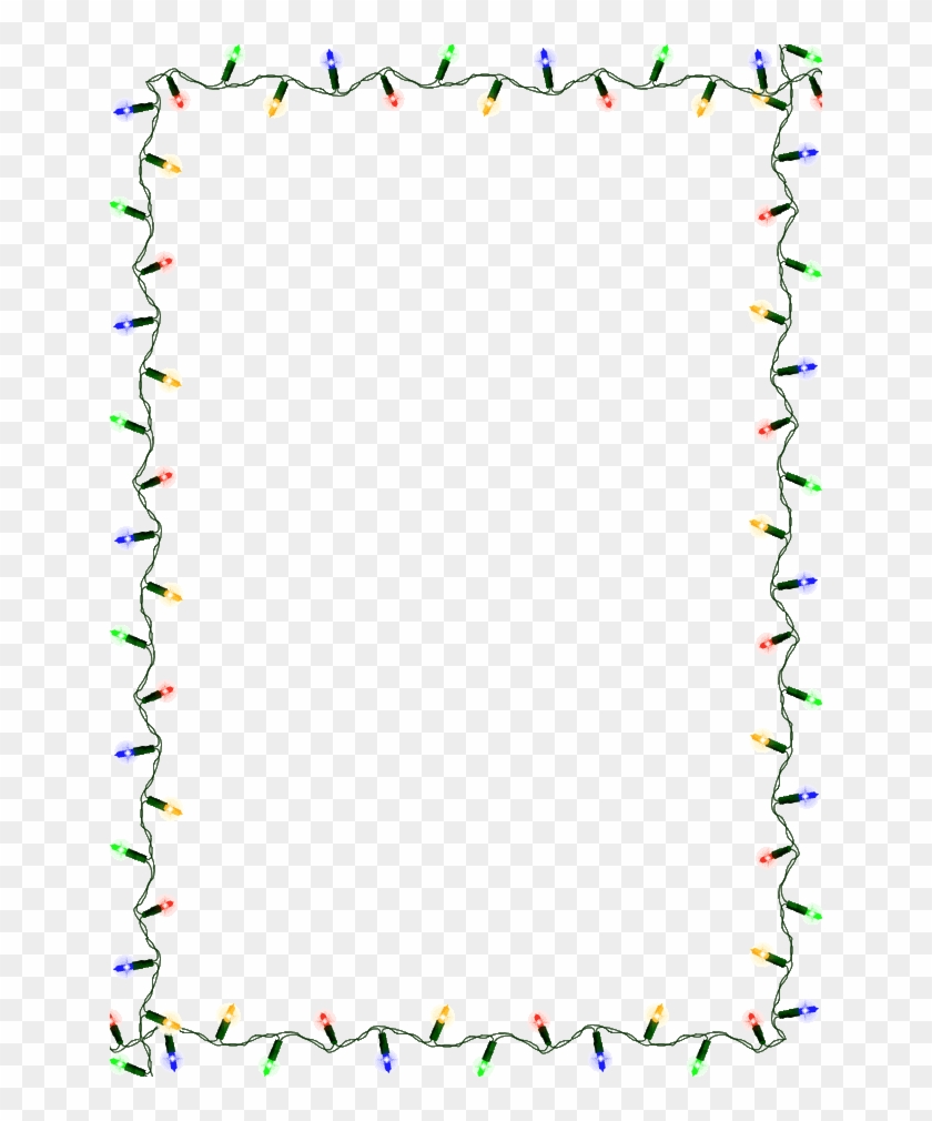 Christmas Light Border - String Of Christmas Lights #1303125