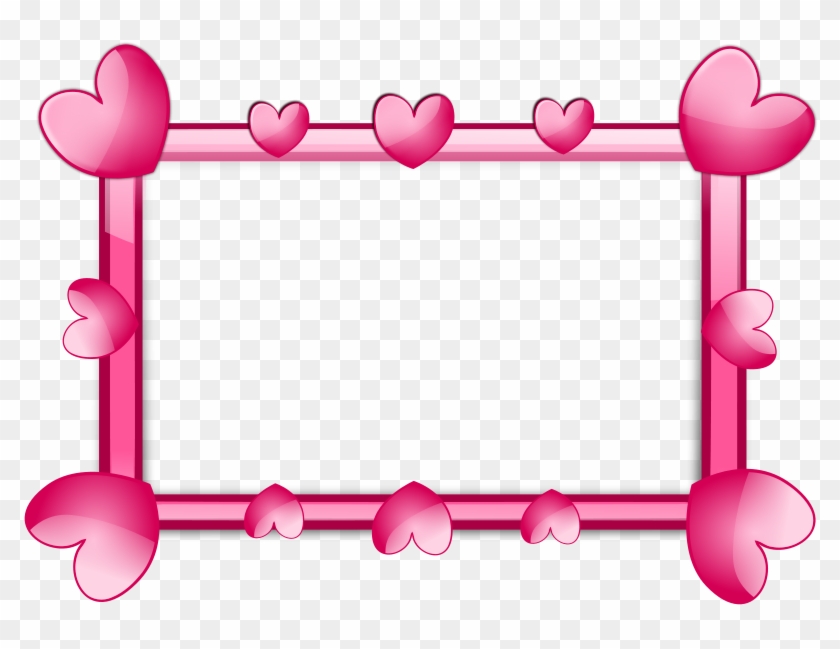 Collection Of Pink Cliparts Borders - Free Hd Heart Png #1303190