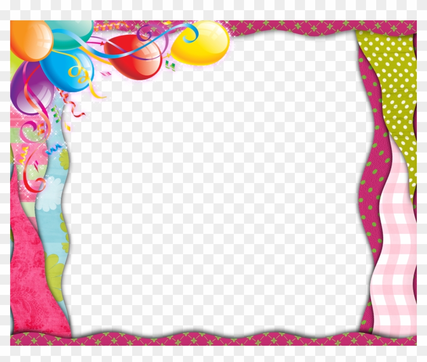 Transparent Png Frames - Balloons Frame Png #1303194