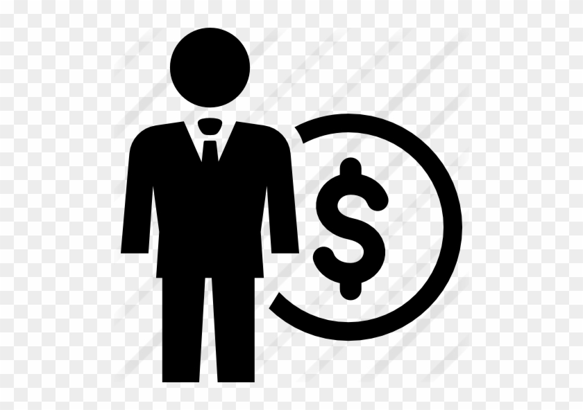 Businessman And Dollar Coin - Investisseur Icone Png #1303225