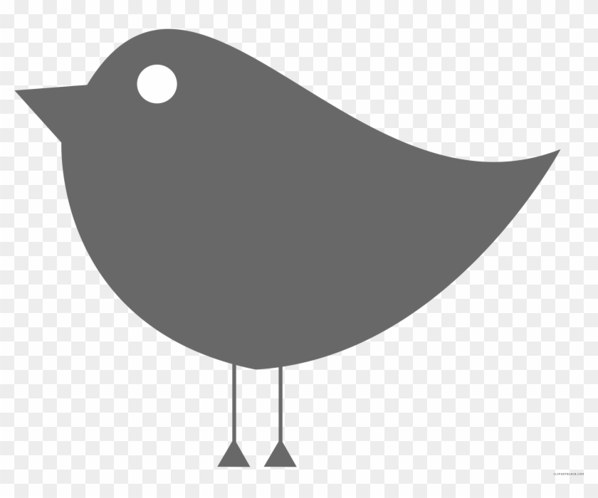 Huge Bird Animal Free Black White Clipart Images Clipartblack - Flat Bird #1303287