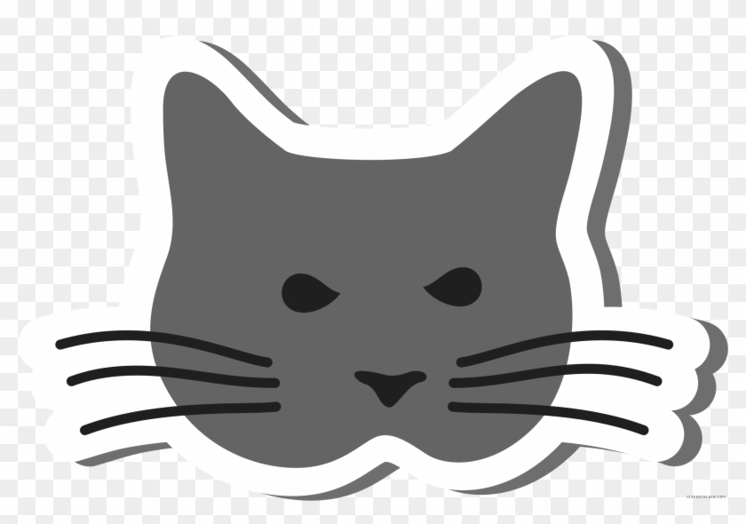 Cat Huge Animal Free Black White Clipart Images Clipartblack - Cat #1303369