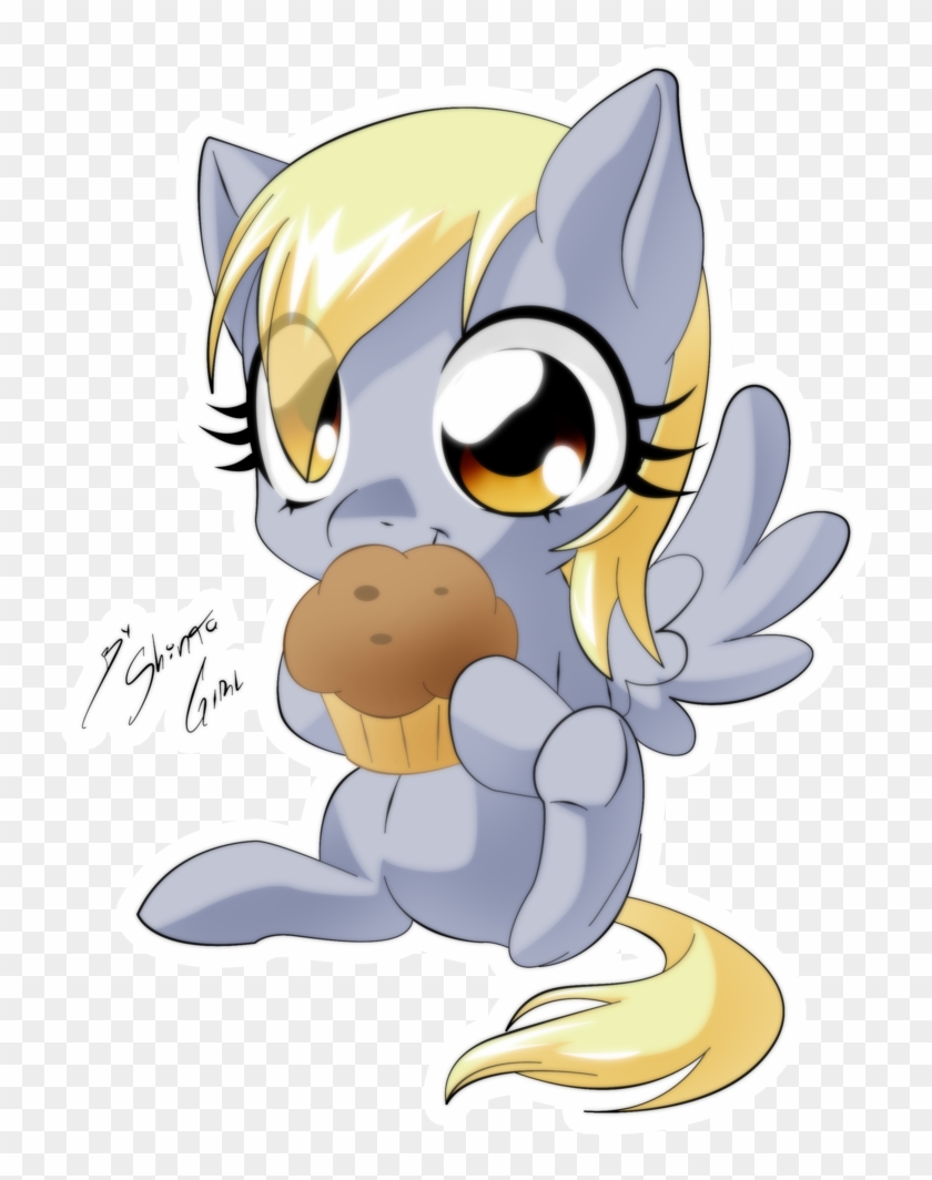 Shinta-girl, Chibi, Derpy Hooves, Female, Mare, Muffin, - Mlp Derpy Hooves Chibi #1303404