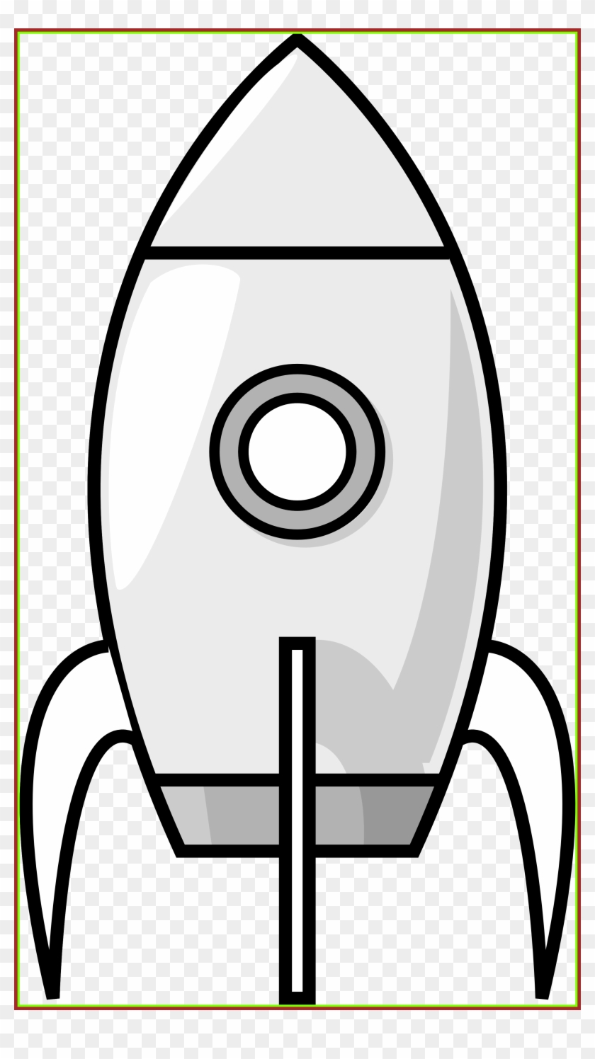 Appealing Rocket Clipart Black And White Panda For - Rocket Cartoon Black And White #1303434