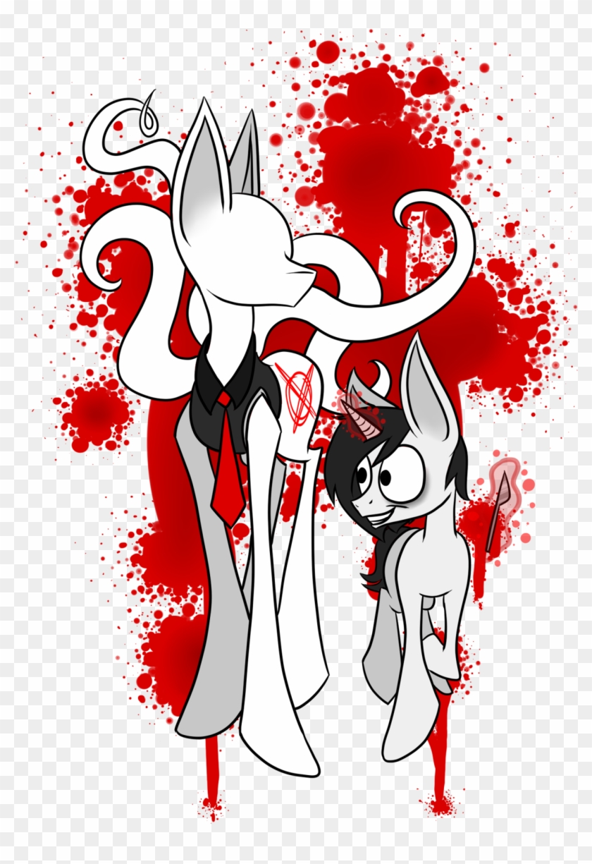 Jeff And Slenderpony By Winter-hooves - Slenderman #1303444