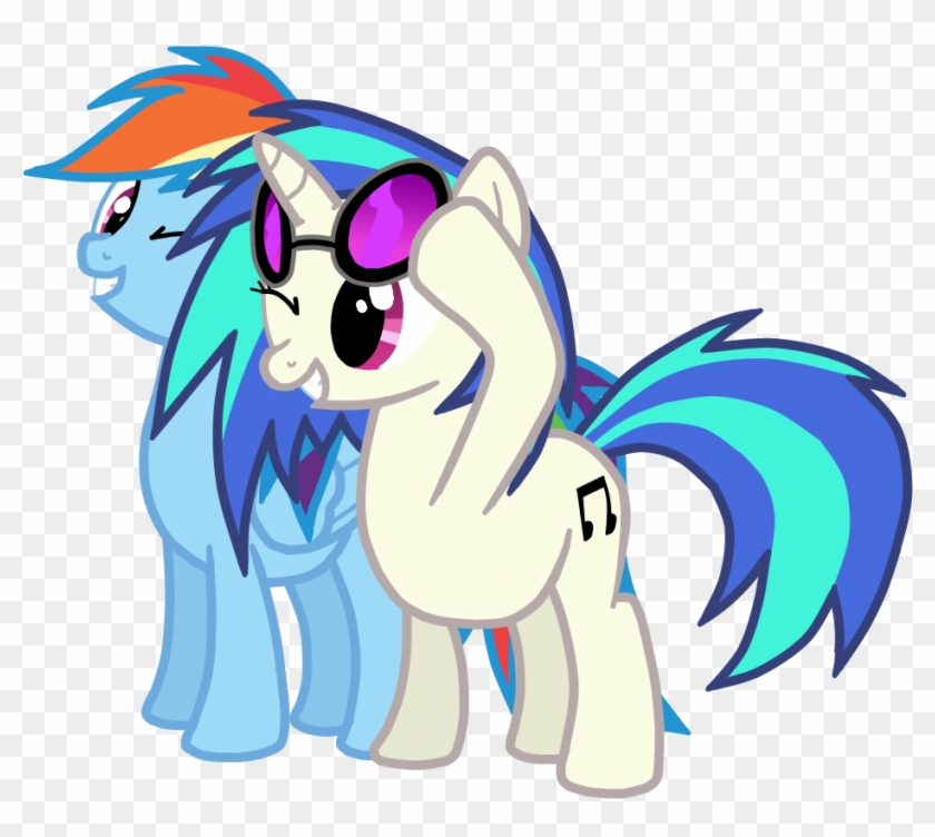 Mlp - Vinyl Scratch And Rainbow Dash #1303463