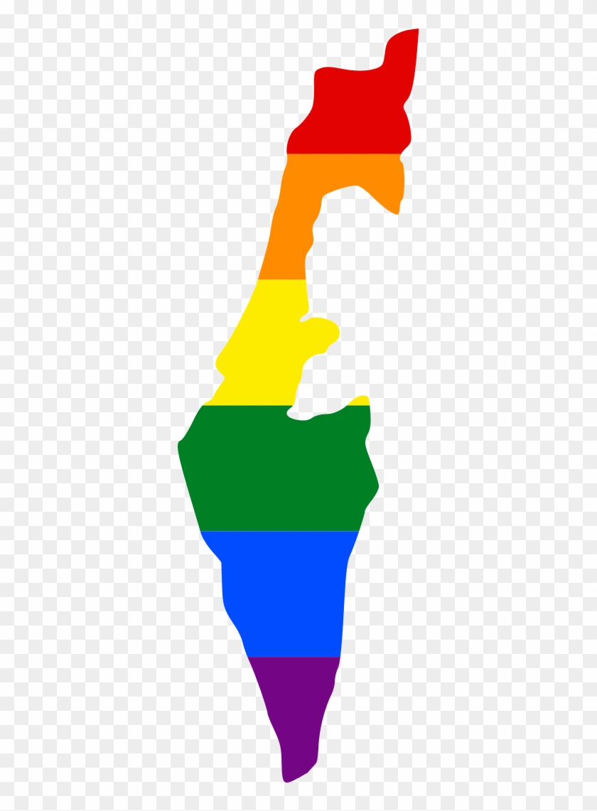 Lgbt Flag Map Of Israel - Israel Lgbt Map #1303614