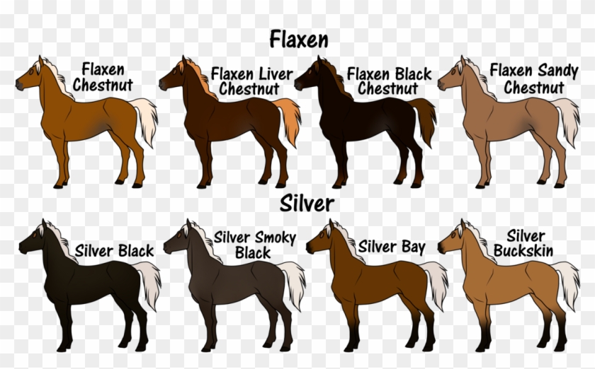 Silver And Flaxen By Flamestorm11 - Black Flaxen Horse #1303698