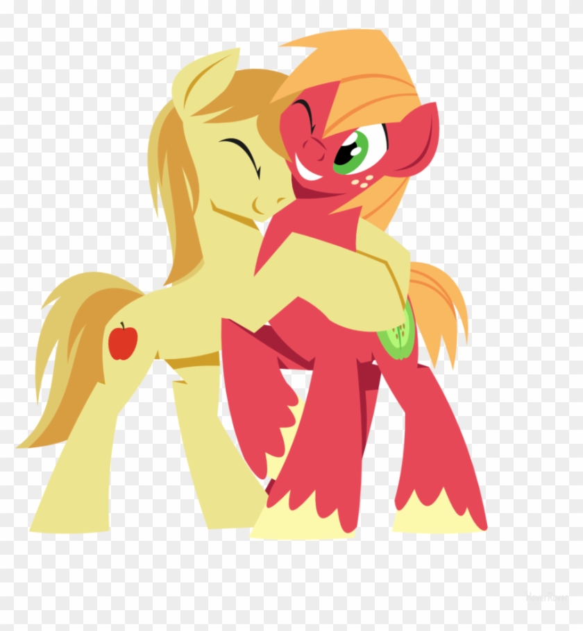 You Can Click Above To Reveal The Image Just This Once, - Big Macintosh And Braeburn #1303769