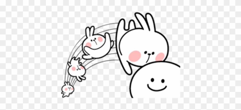 Cool Rabbit And Friends Messages Sticker-5 - Spoiled Rabbit Line Sticker #1303982