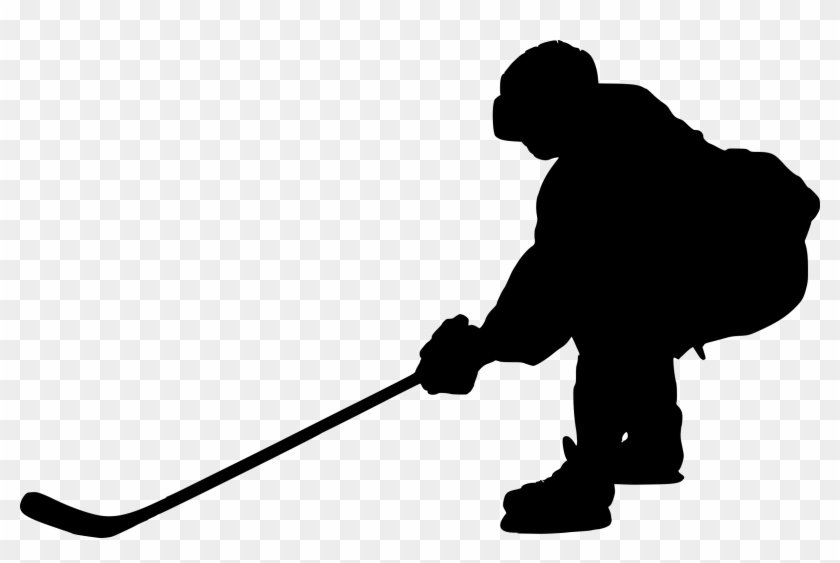 Free Download - Hockey Player Silhouette Png #1303993
