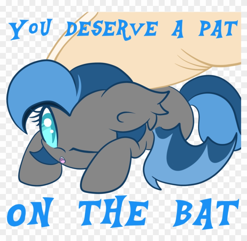 You Deserve A Pat On The Bat Applejack Pony Blue Mammal - Cartoon #1304004