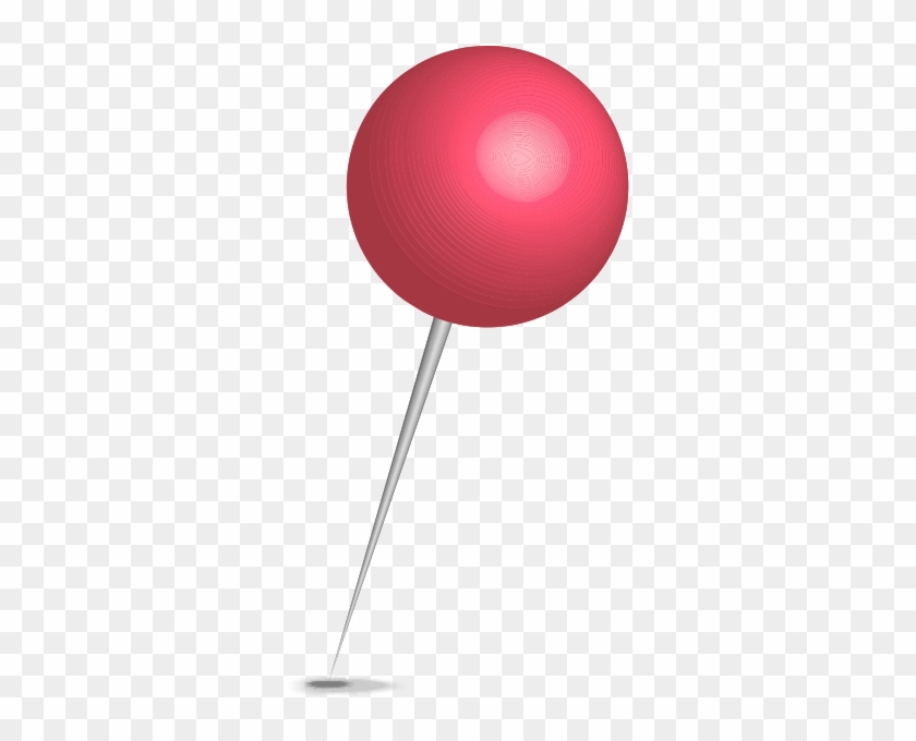Location Map Pin Pink Sphere - Red Map Pin #1304075