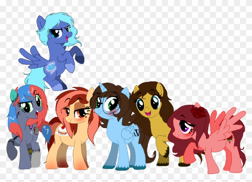 My Mane Six By Noxidamxv - Cartoon #1304098