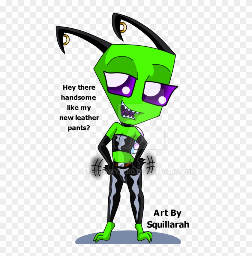 Invader Zim Oc- Hinoki's Leather Pants By Skunkynoid - Cartoon #1304184