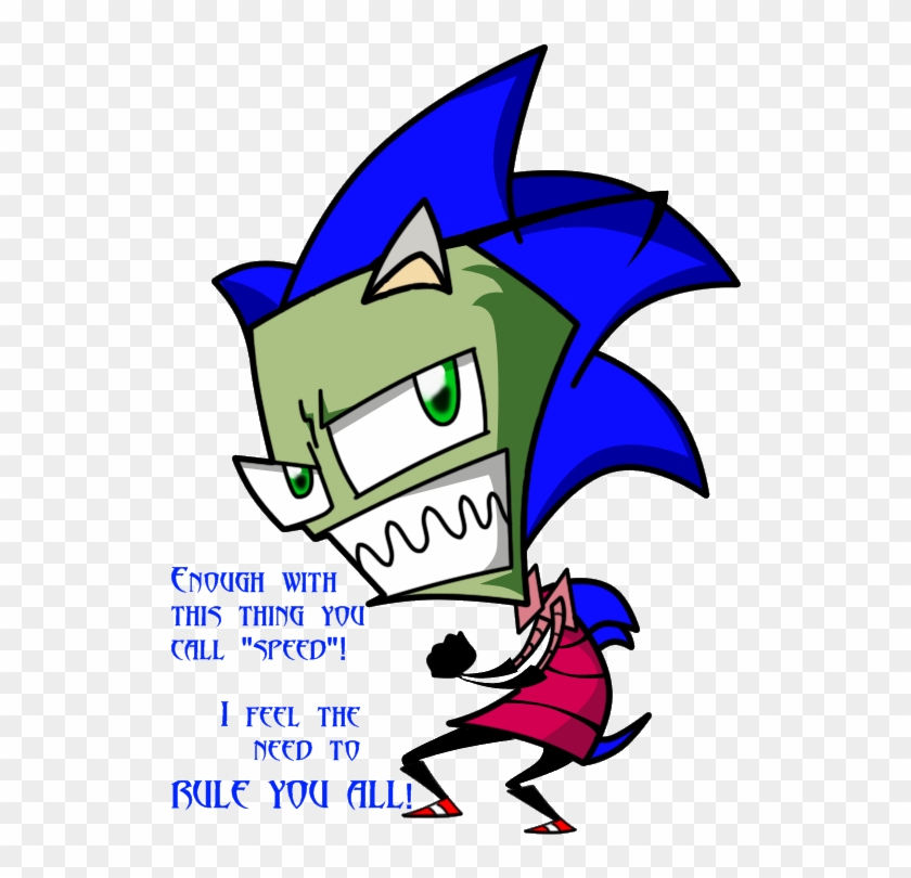 Sonic By Shadz The Fox - Invader Zim #1304203