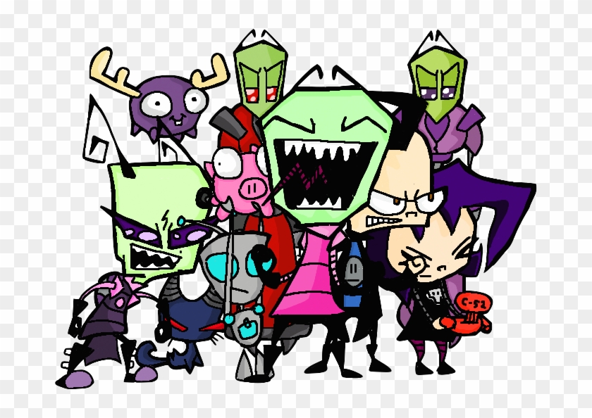 Invader Zim Group By Critterinvasion - Cartoon #1304340