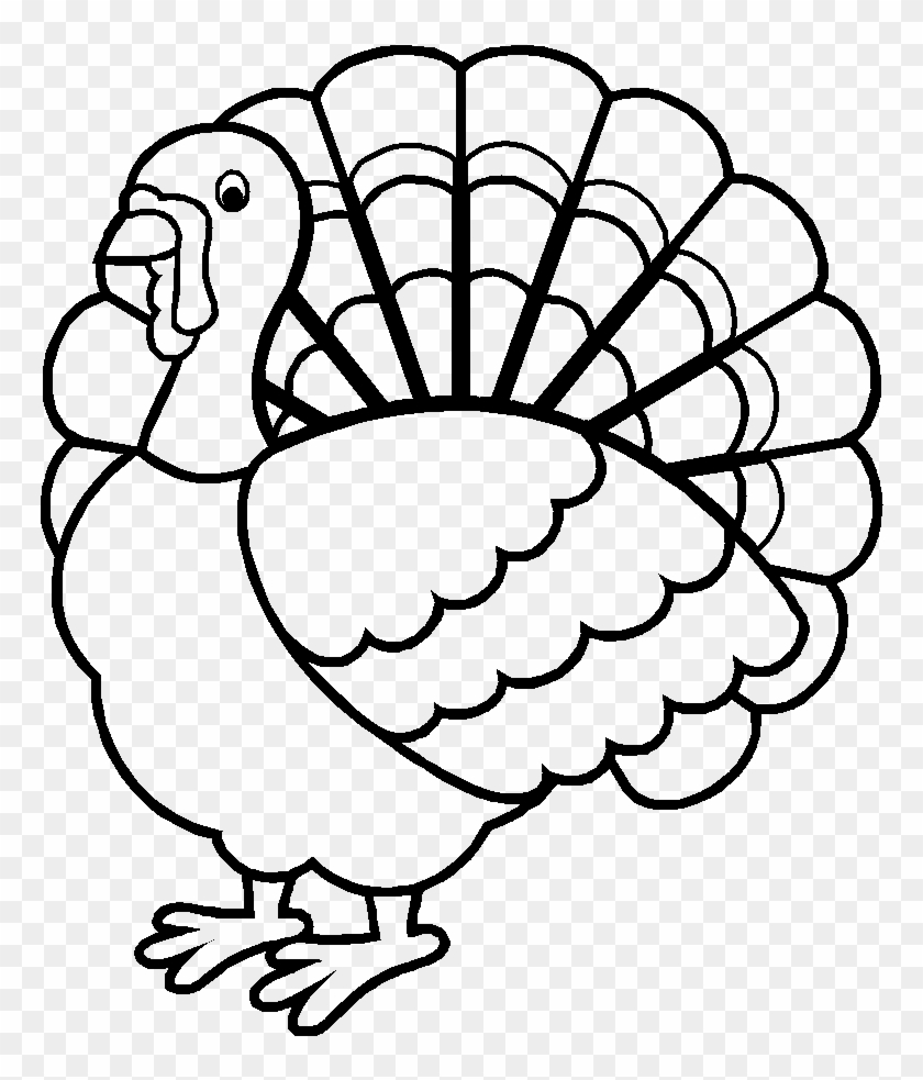 Beautiful Wild Turkey Coloring Pages - Outline Of A Turkey #1304475