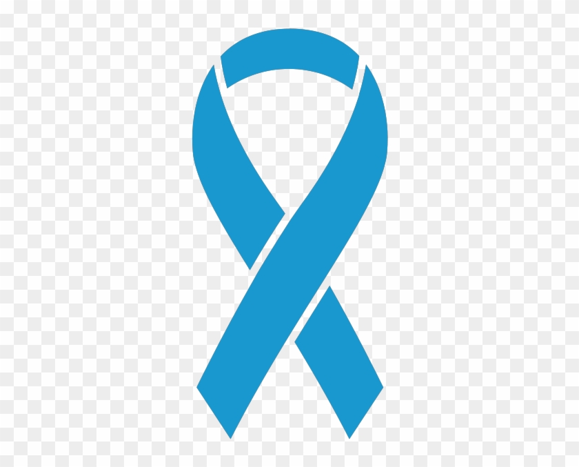 Ribbon Sticker Icon Light Blue2 - Post Traumatic Stress Disorder Symbol #1304494