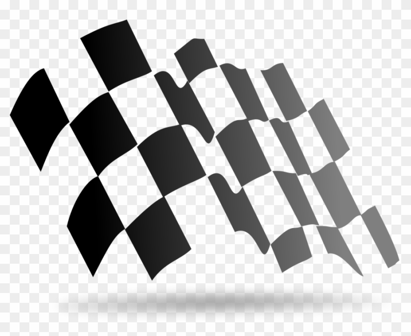 Flag Clipart Checkered Flag - Checkered Flag Design #1304526