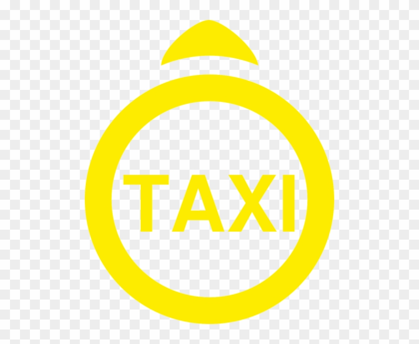 Taxi,designation Of Vector Graphics, - Circle #1304583