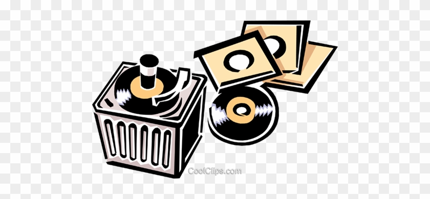 Phonograph/records Royalty Free Vector Clip Art Illustration - Phonograph/records Royalty Free Vector Clip Art Illustration #1304713